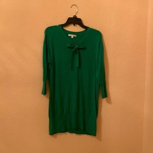CAbi Vintage sweater in Kelly green.  100% cotton.